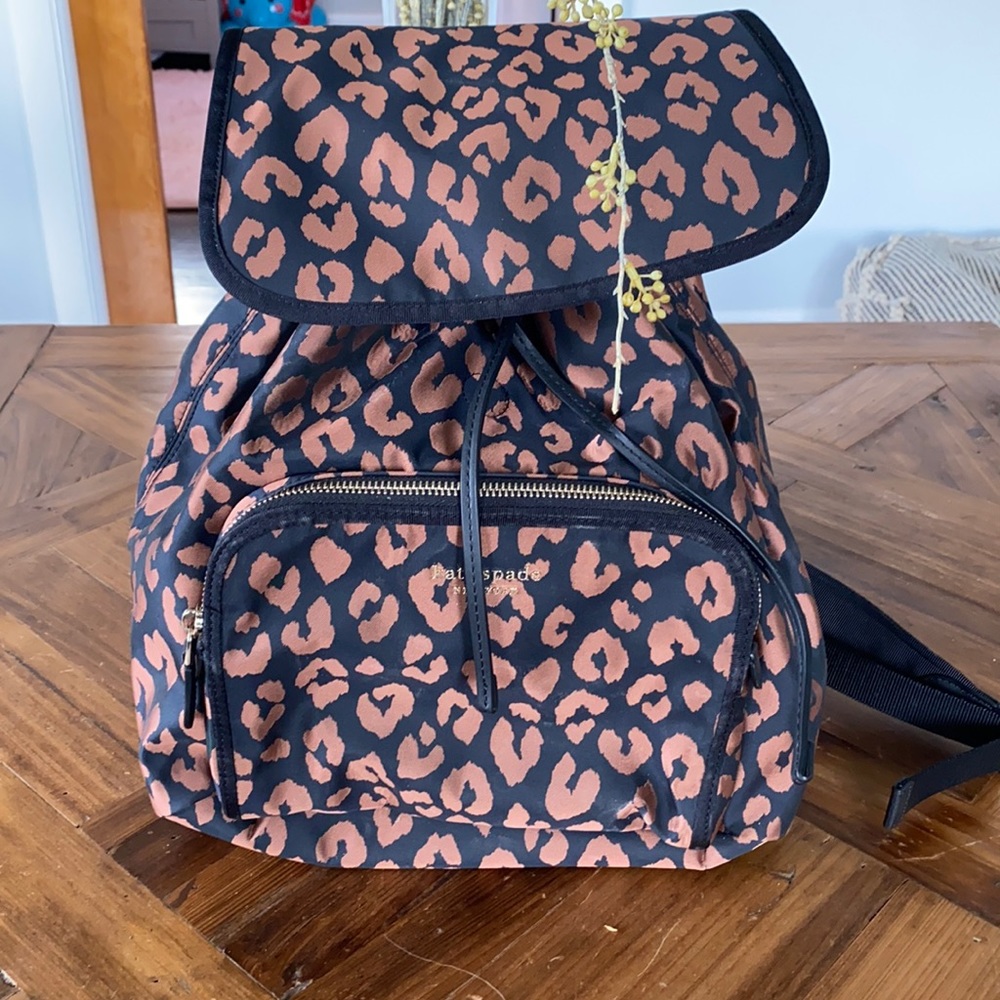 Kate Spade Leopard Backpack